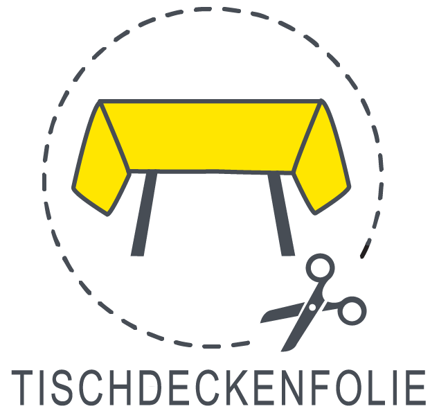 LDPE-Folie Dekofolie Tischdecke, weiss opak, 2300mm x 50m, 100my